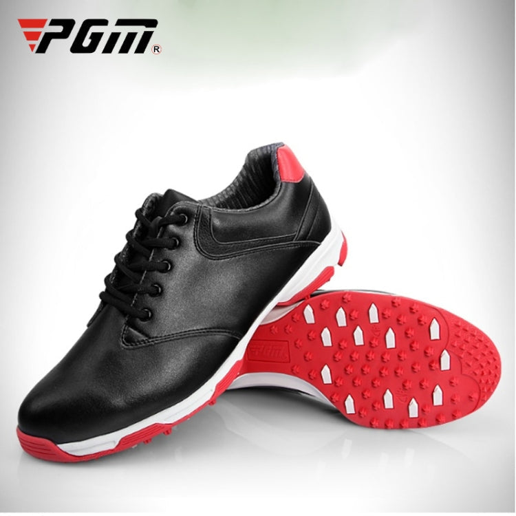 PGM Golf Waterproof Anti-slip Microfiber Leather Nail Shoes Sneakers for Men, 41, 42, 43, 40, 44, 39 – Waterproof, Leather 44 Red