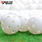 PGM 10 PCS Golf Indoor Exercise Hollow Ball, 10PCS Hollow Ball White, 10PCS Hollow Ball Yellow 10PCS Hollow Ball White White