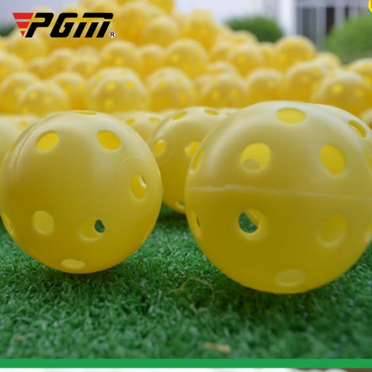 PGM 10 PCS Golf Indoor Exercise Hollow Ball, 10PCS Hollow Ball White, 10PCS Hollow Ball Yellow – Durable Build, Easy to Use 10PCS Hollow Ball Yellow Yellow