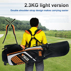 PGM Golf Nylon Lightweight Bag with Holder(Black Green), QB027 White, QB027 Orange, QB027 Green