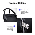 PGM Golf Portable Large Capacity Genuine Leather Ball Bag Clothing Bag for Men, Built-in Shoe Bag, YWB021