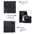PGM Golf Portable Large Capacity Genuine Leather Ball Bag Clothing Bag for Men, Built-in Shoe Bag, YWB021