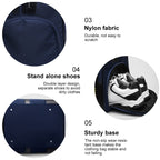 PGM Portable Large Capacity Clothing Bag Nylon Ball Bag for Men, YWB005 Black, YWB005 Blue – Durable Build, Easy to Use