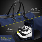 PGM Portable Large Capacity Clothing Bag Nylon Ball Bag for Men, YWB005 Black, YWB005 Blue – Durable Build, Easy to Use
