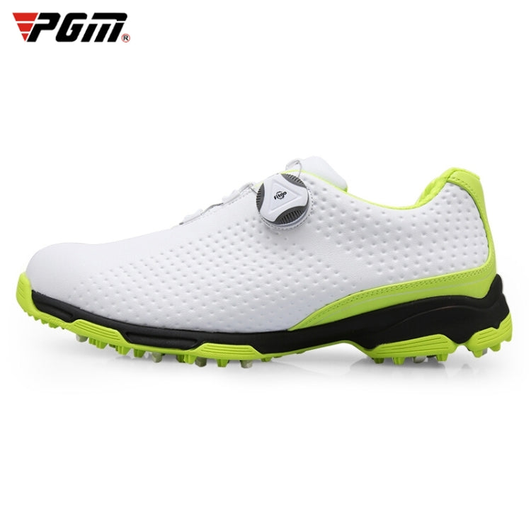 PGM Golf Breathable Rotating Buckle Sneakers Outdoor Sport Shoes for Men(Color:White Black Size:44), 40, 41, 42, 44, 45, 39, 43 40 White Green