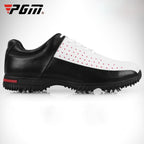 PGM Golf Breathable Non-slip Waterproof Microfiber Leather Sneakers for Men, 39, 40, 41, 42, 43, 44 39 Black