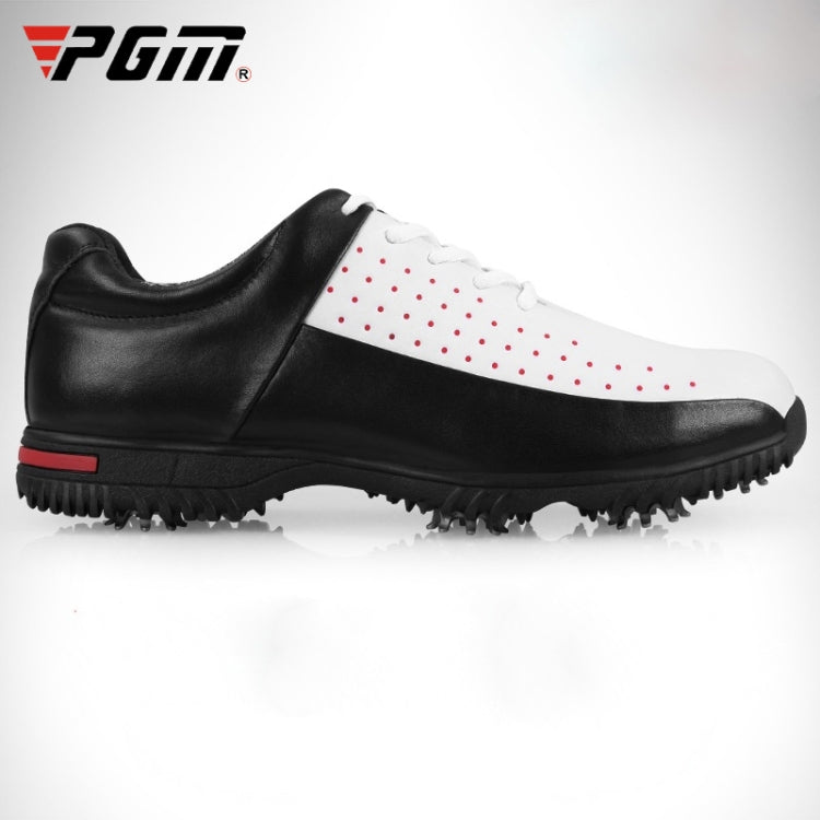 PGM Golf Breathable Non-slip Waterproof Microfiber Leather Sneakers for Men, 39, 40, 41, 42, 43, 44 – Waterproof, Leather, Non-slip 42 Black