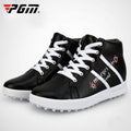 PGM Golf High-top Increased Microfiber Leather Sneakers for Women, 35, 36, 37, 38, 39 35 Black