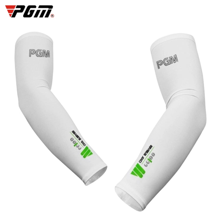 PGM Golf Ice Silk Sunscreen Sleeve for Men and Women (Color:Pink Size:XXL), M, L, XL, XXL – Durable Build, Easy to Use L White