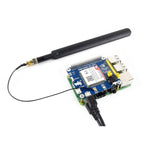 Waveshare 4G / 3G / 2G / GSM / GPRS / GNSS HAT for Raspberry Pi, LTE CAT4, for Southeast Asia, West Asia, Europe, Africa, 4G / 3G / 2G / GSM / GPRS / GNSS HAT