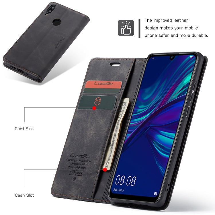 CaseMe Multifunctional Retro Frosted Horizontal Flip Leather Case for Huawei P Smart 2019 / Honor 10 Lite, with Card Slots & Holder & Wallet – Card Slot, Flip, Leather, For Huawei P Smart 2019