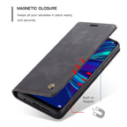 CaseMe Multifunctional Retro Frosted Horizontal Flip Leather Case for Huawei P Smart 2019 / Honor 10 Lite, with Card Slots & Holder & Wallet – Card Slot, Flip, Leather, For Huawei P Smart 2019