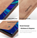 CaseMe Multifunctional Retro Frosted Horizontal Flip Leather Case for Huawei P Smart 2019 / Honor 10 Lite, with Card Slots & Holder & Wallet – Card Slot, Flip, Leather, For Huawei P Smart 2019