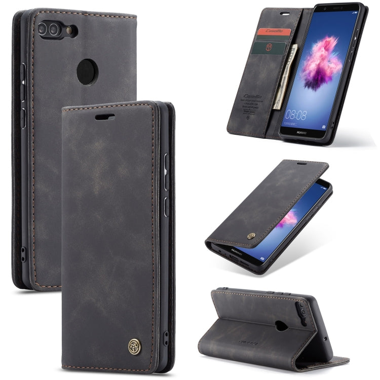 CaseMe Multifunctional Retro Frosted Horizontal Flip Leather Case for Huawei P Smart / Enjoy 7S / Honor 9 Lite, with Card Slots & Holder & Wallet – Card Slot, Flip, Leather, For Huawei P Smart