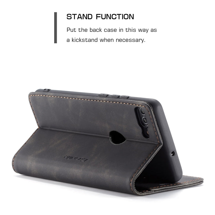 CaseMe Multifunctional Retro Frosted Horizontal Flip Leather Case for Huawei P Smart / Enjoy 7S / Honor 9 Lite, with Card Slots & Holder & Wallet – Card Slot, Flip, Leather, For Huawei P Smart