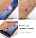 CaseMe Multifunctional Retro Frosted Horizontal Flip Leather Case for Huawei P Smart / Enjoy 7S / Honor 9 Lite, with Card Slots & Holder & Wallet – Card Slot, Flip, Leather, For Huawei P Smart