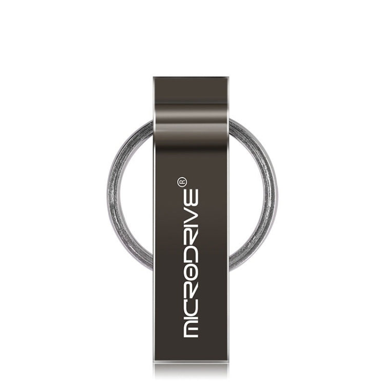 MicroDrive 4GB USB 2.0 Metal Keychain U Disk, 4GB – Durable Build, Easy to Use 4GB Black