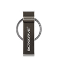 MicroDrive 4GB USB 2.0 Metal Keychain U Disk, 4GB – Durable Build, Easy to Use 4GB Black