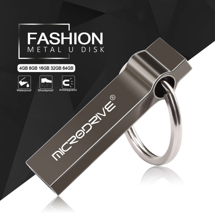 MicroDrive 4GB USB 2.0 Metal Keychain U Disk, 4GB – Durable Build, Easy to Use