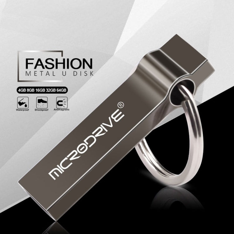 MicroDrive 4GB USB 2.0 Metal Keychain U Disk, 4GB – Durable Build, Easy to Use