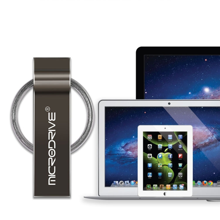 MicroDrive 4GB USB 2.0 Metal Keychain U Disk, 4GB – Durable Build, Easy to Use