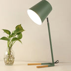 LED Eye-caring Table Lamp Modern Creative Minimalist Bedroom Bedside Lamp Student Study Table Lamp Green