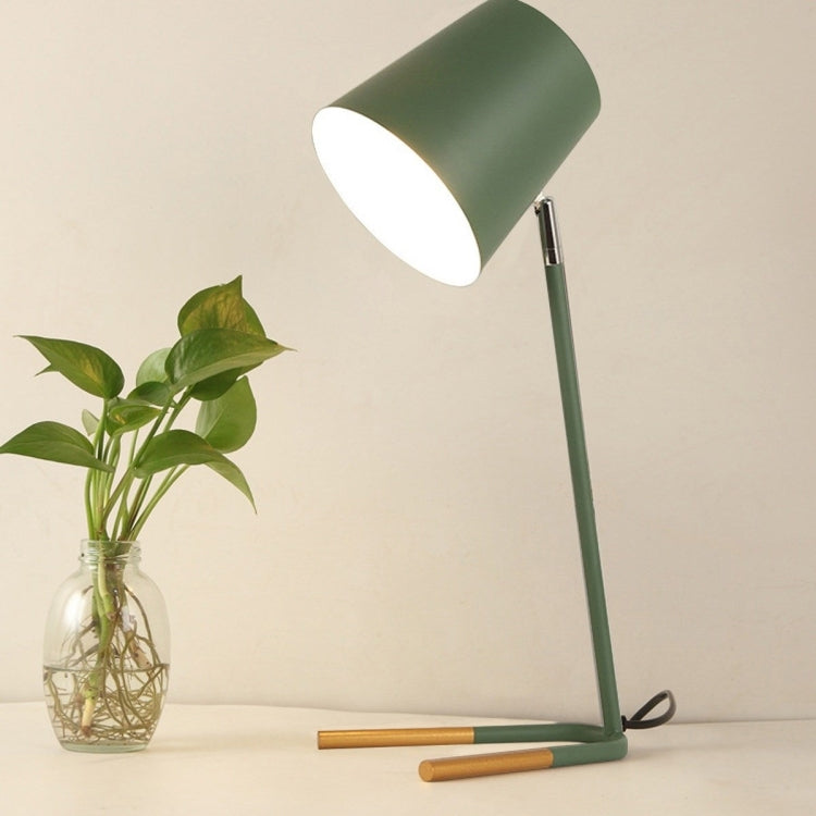 LED Eye-caring Table Lamp Modern Creative Minimalist Bedroom Bedside Lamp Student Study Table Lamp Green