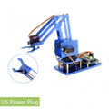 Waveshare 4-DOF Metal Robot Arm Kit for Raspberry Pi, Bluetooth / WiFi Remote Control, US Plug Default Title