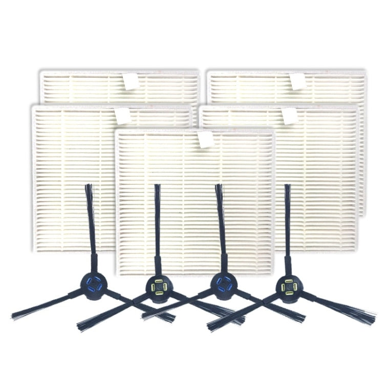 XI283 2 Pair I258 Side Brushes + 5 PCS I206 Filters for ILIFE V8S Default Title