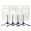 XI283 2 Pair I258 Side Brushes + 5 PCS I206 Filters for ILIFE V8S Default Title