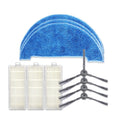 XI295 2 Pairs K614 Side Brushes + 3 PCS K636 Rags + 3 PCS I207 Filters for ILIFE A4 Default Title