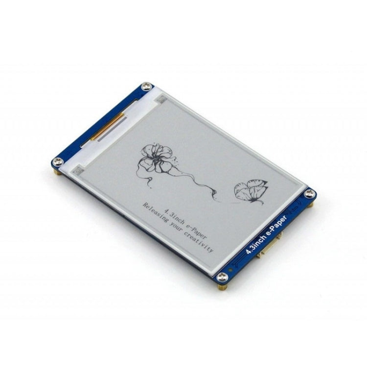 Waveshare 4.3 inch 800x600 Pixel Serial Interface Electronic Paper Display UART Module, 10628 10628
