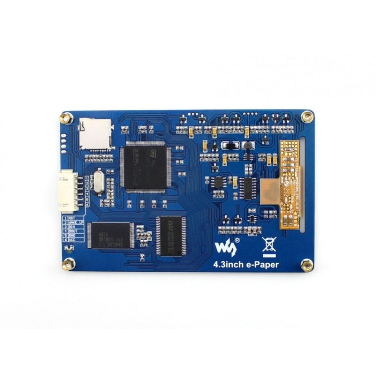 Waveshare 4.3 inch 800x600 Pixel Serial Interface Electronic Paper Display UART Module, 10628