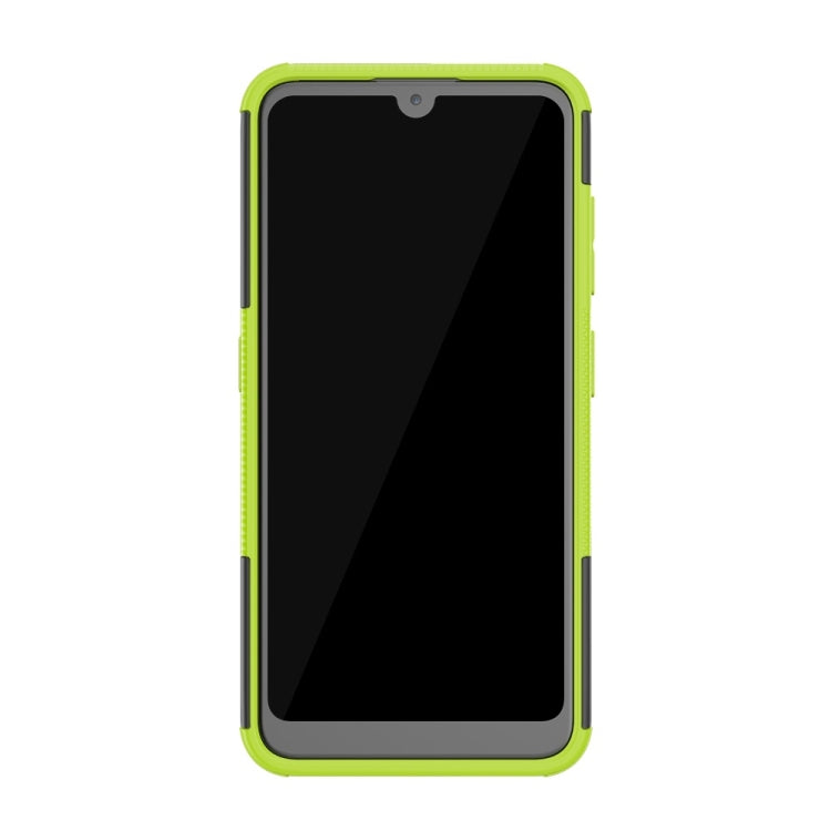 Tire Texture TPU+PC Shockproof Case for Nokia 3.2, with Holder – Shockproof, TPU, For Nokia 3.2