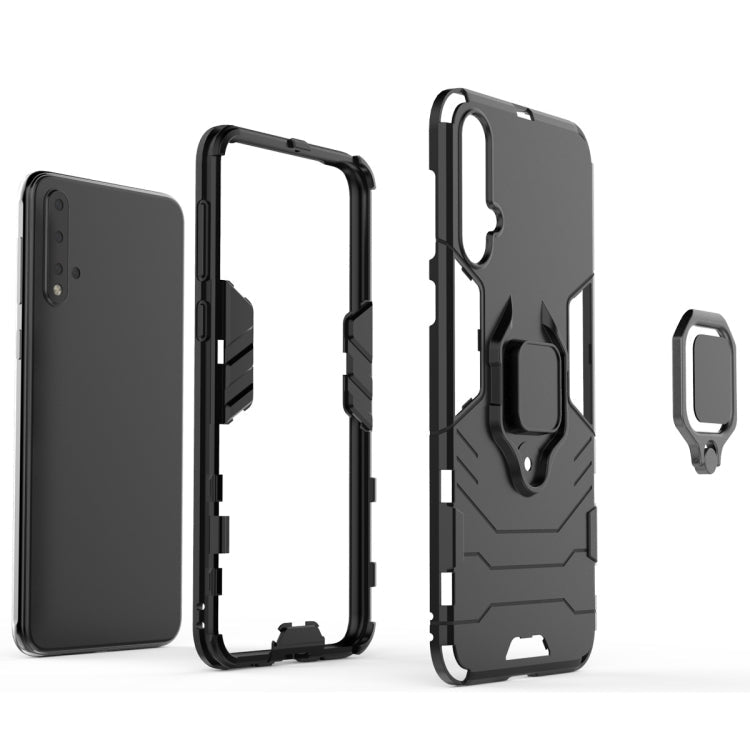 PC +TPU Shockproof Protective Case for Huawei Nova 5, with Magnetic Ring Holder – Shockproof, Ring Holder, Magnetic
