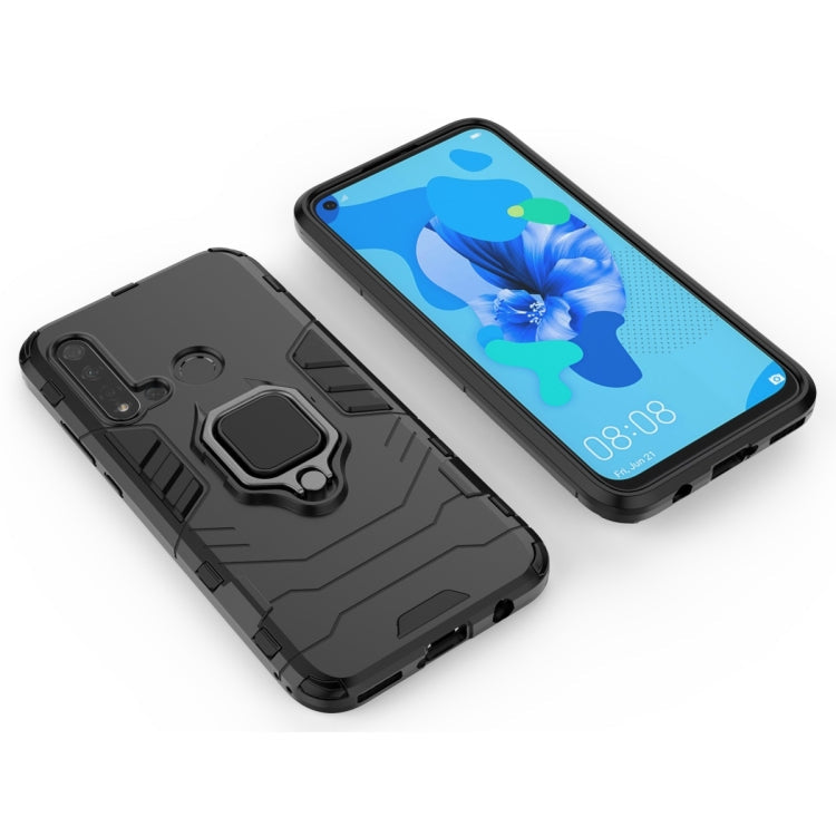 PC +TPU Shockproof Protective Case for Huawei P20 Lite (2019) / Nova 5i, with Magnetic Ring Holder – Shockproof, Ring Holder, Magnetic