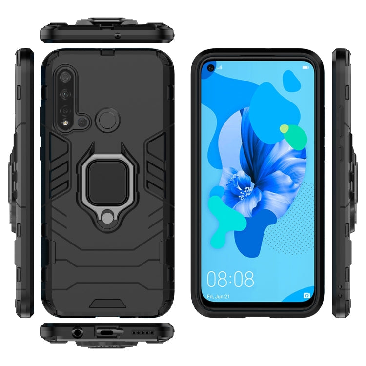 PC +TPU Shockproof Protective Case for Huawei P20 Lite (2019) / Nova 5i, with Magnetic Ring Holder – Shockproof, Ring Holder, Magnetic