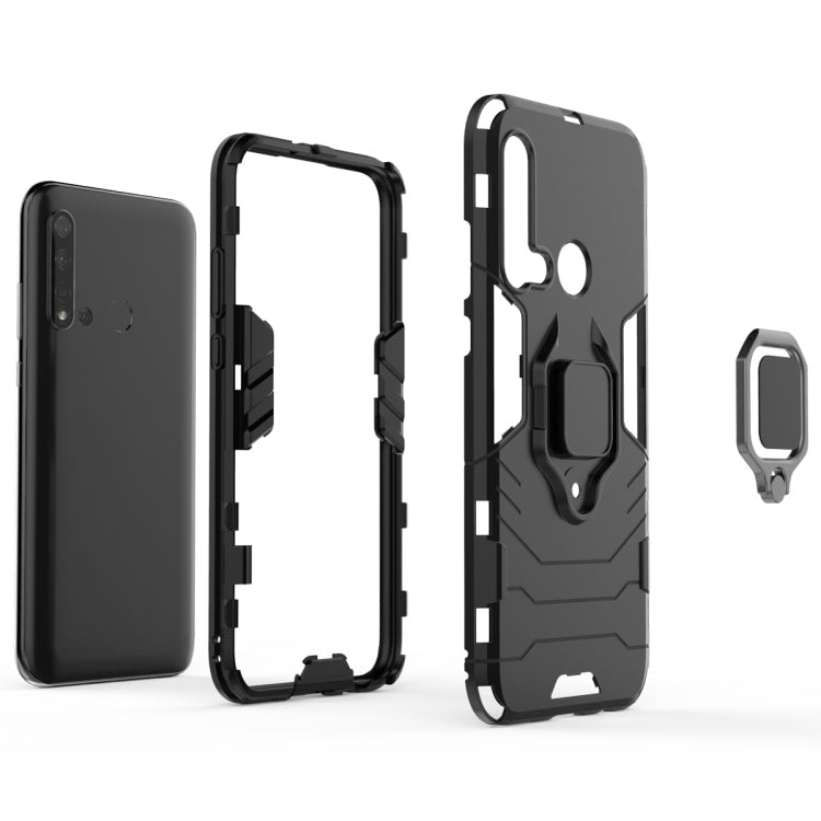 PC +TPU Shockproof Protective Case for Huawei P20 Lite (2019) / Nova 5i, with Magnetic Ring Holder – Shockproof, Ring Holder, Magnetic