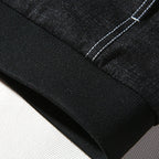 Hooded Casual Letter Print Tooling Denim Jacket for Men, M, L, XL, XXL, XXXL, XXXXL