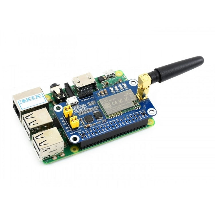 Waveshare LoRa HAT 433MHz Frequency Band for Raspberry Pi, Applicable for Europe / Asia / Africa, 433MHz – Data Transmission, 4K 433MHz