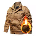 Men Casual Slim Plus Velvet Jacket (Color:Black Size:XXXXL), M, L, XL, XXL, XXXL, XXXXL, 5XL, 6XL M Khaki