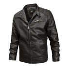 Fashionable Men Leather Jacket, M, L, XL, XXL, XXXL, 4XL – Leather M Black