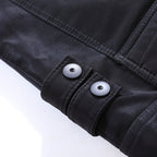 Men Casual Leather Jacket Coat(Color:Coffee Size:XXXL), M, L, XL, XXL, XXXL