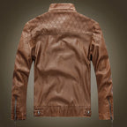 Men Plus Velvet Motorcycle Jacket Coat (Color:Coffee Size:XXXL), M, L, XL, XXL, XXXL, 4XL