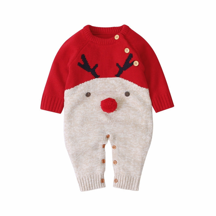 Boys And Girls Knitted Christmas Sweater, 70, 80cm, 90cm, 100cm 70 Red