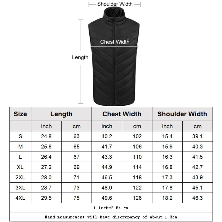 USB Security Smart Constant Temperature Fever Men Stand Collar Cotton Vest, S, M, L, XL, XXL, XXXL, XXXXL – Durable Build, Easy to Use