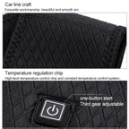 Plus Velvet Inside Men and Women Intelligent Charging Heating Vest Warm Clothes(Color:Black Size:XXXL), M, L, XL, XXL, XXXL