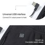 USB Secure Smart Thermostat Hair Hot Pants for Men (Color:Black Size:XXXXXL), L, XL, XXL, XXXL, 4XL, 5XL