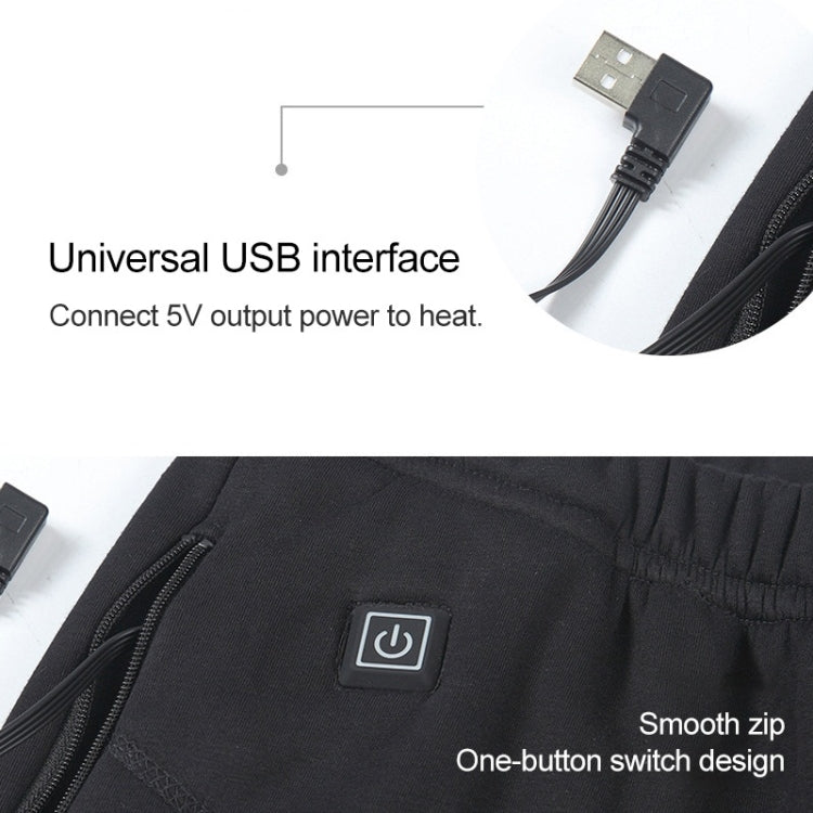 USB Secure Smart Thermostat Hair Hot Pants for Women (Color:Black Size:S), M, L, XL, XXL, XXXL, 4XL