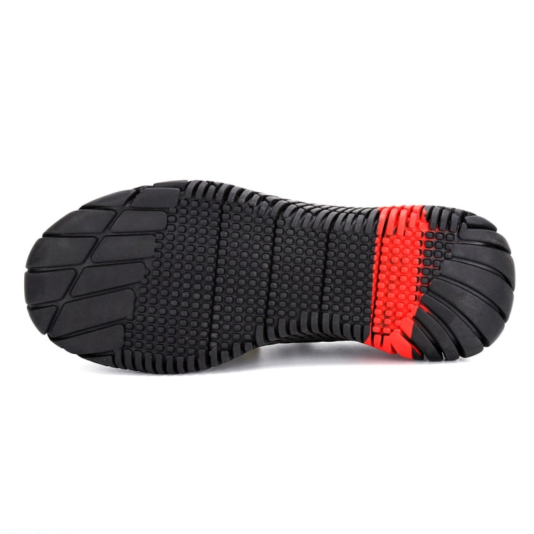 Jiefu Anti Smash And Stab Resistant Lightweight Breathable Anti Odor Flying Fabric Safety Shoes (Color:Black Size:45), 36, 37, 38, 39, 40, 41, 42, 43, 44, 45, 46, 47, 48